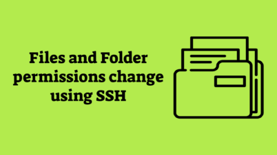 How to change file and folder permissions using command line