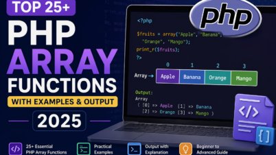 Top 25+ PHP Array Functions with Examples & Output (2025)