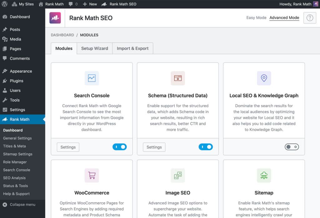 Search Engine Optimization (SEO): Rank Math AI